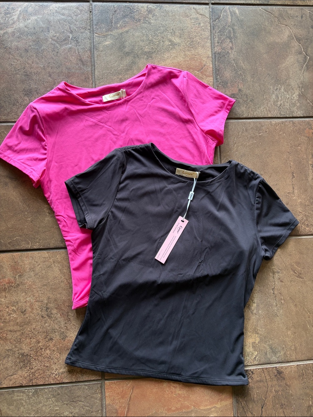 Qinsen Stretch Tees NWT